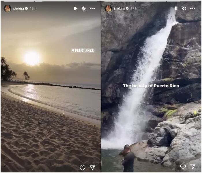 Shakira compartió fotos de su viaje a Puerto Rico / Instagram