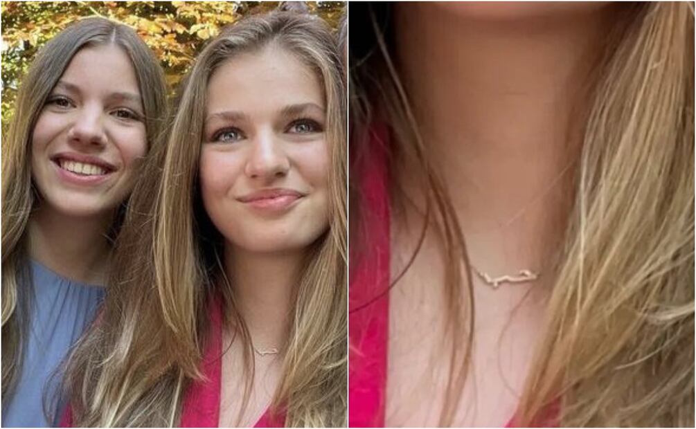 El misterioso collar árabe de la princesa Leonor / Twitter