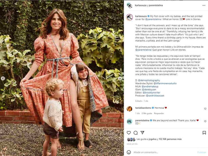Karla Souza muestra al mundo a sus dos hijos: Gianna y Luka