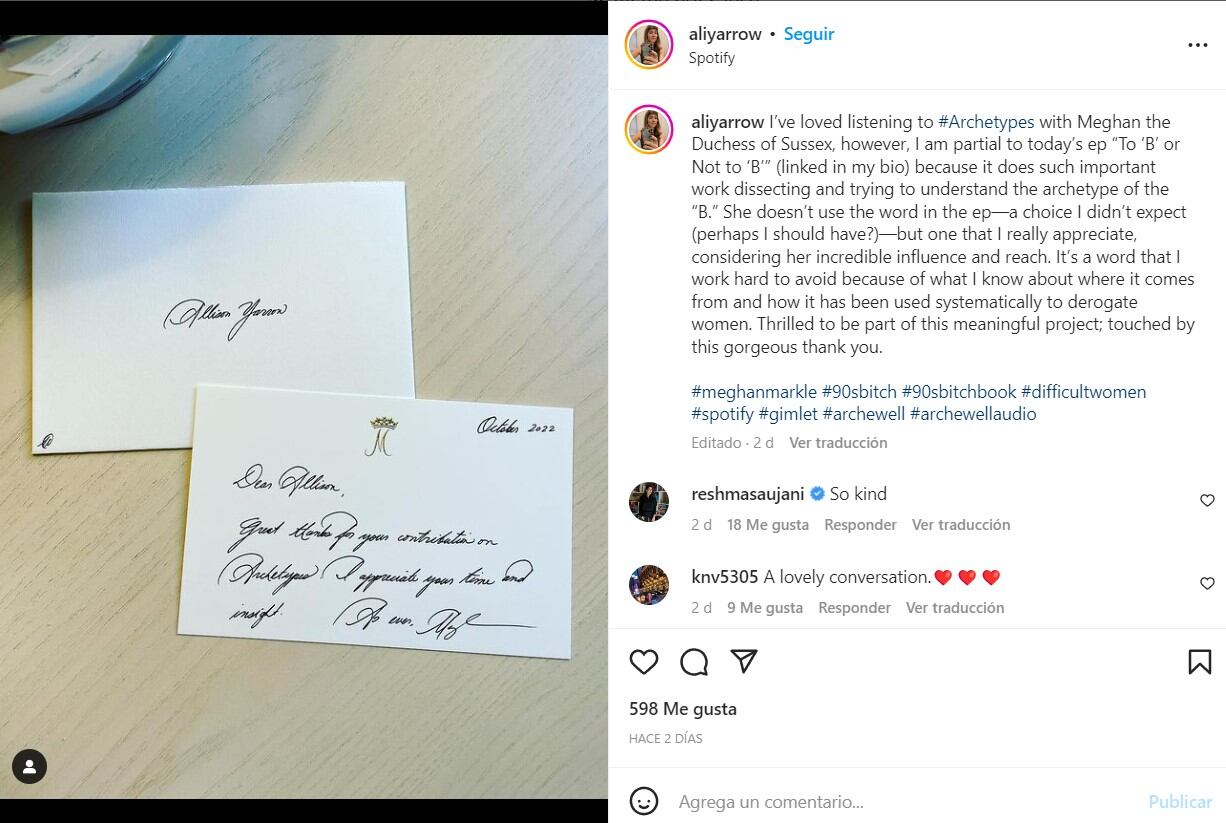 Acusan a Meghan Markle de utilizar correspondencia con una corona sobre la 'M'
