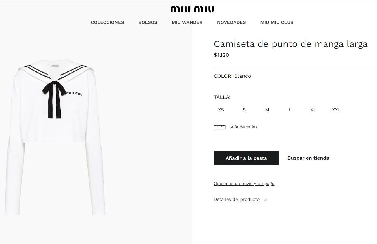 Rosalía tiene la blusa de Miu Miu que te hará sentir como Sailor Moon
