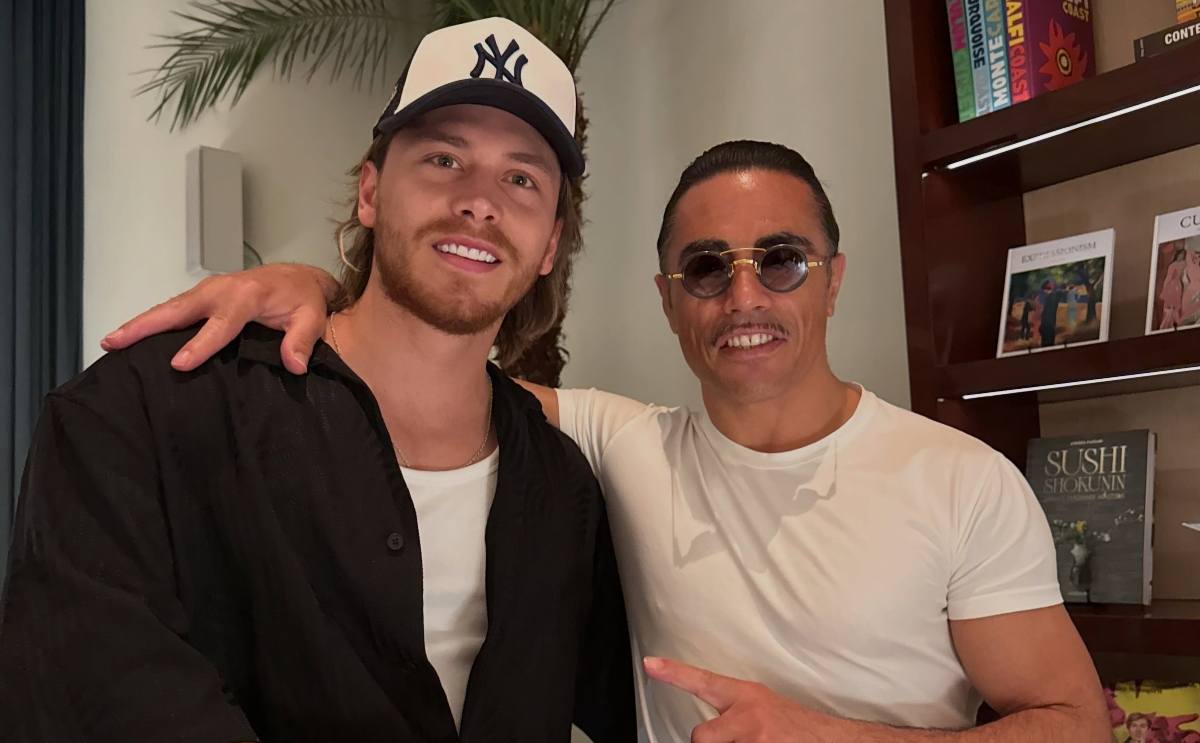 Aldo de Nigris y el chef Salt Bae / Foto: Instagram