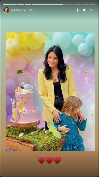 Aislinn Derbez y Mauricio Ochmann festejan juntos los 4 años de su hija