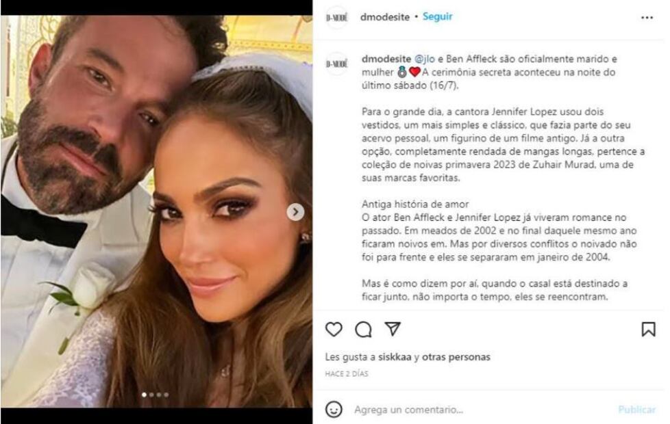 Jennifer Lopez y Ben Affleck ¿Cuánto costará la fiesta por su boda?