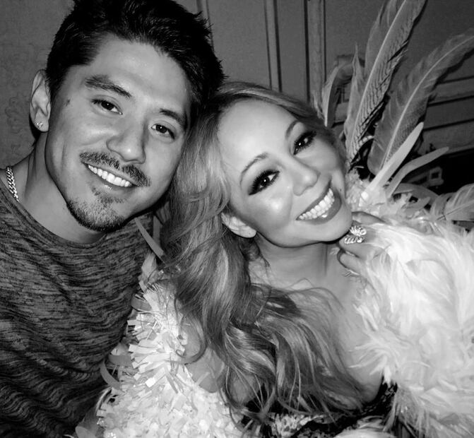 Bryan Tanaka y Mariah Carey/Instagram