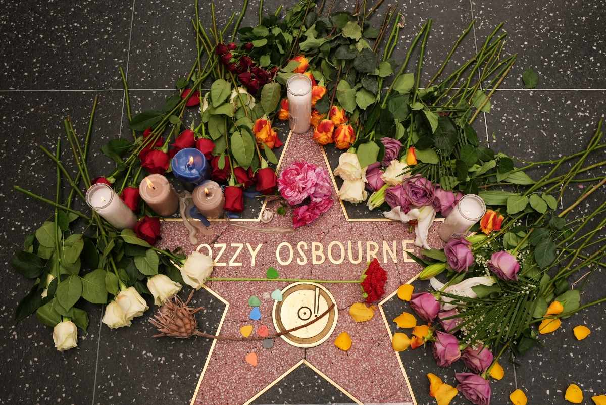 La estrella de Ozzy Osbourne en el paseo de la Fama de Hollywood / Foto: AP