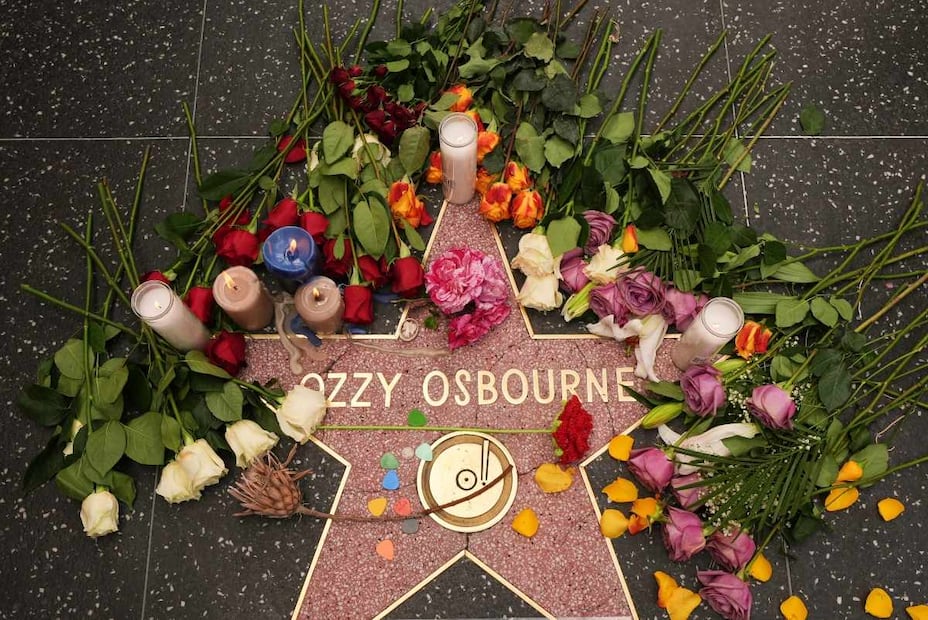 La estrella de Ozzy Osbourne en el paseo de la Fama de Hollywood / Foto: AP