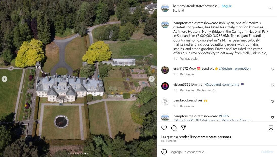 Jardín de Bob Dylan / Instagram