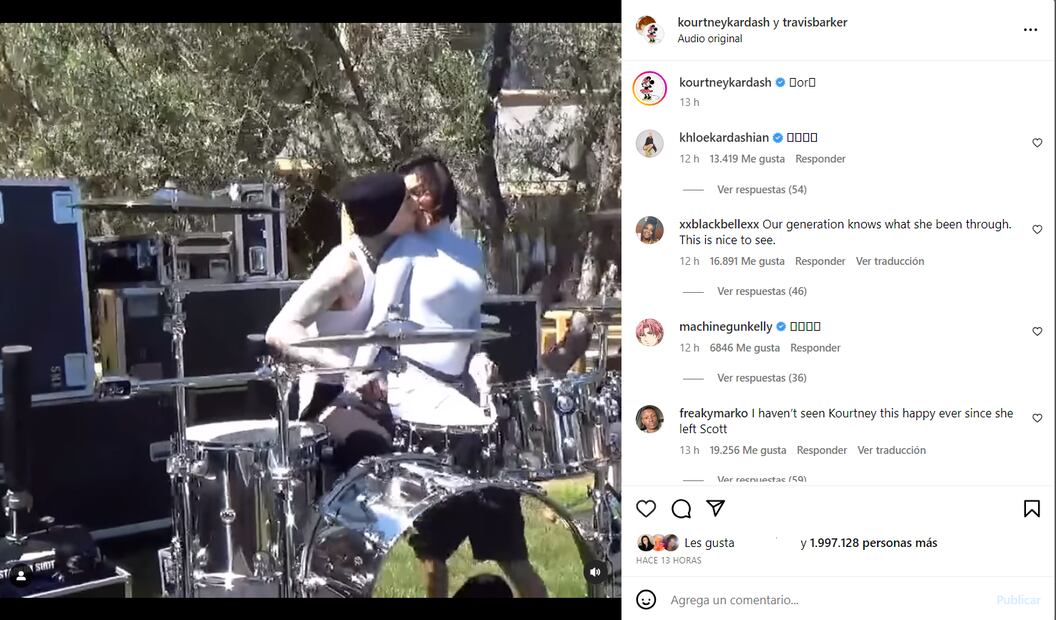 Kourtney Kardashian y Travis Barker revelan el sexo de su bebé / Instagram