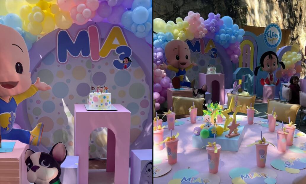 La fiesta de cumpleaños de Mia, hija de Alex Fernández y Alexia Hernández / Foto: Instagram