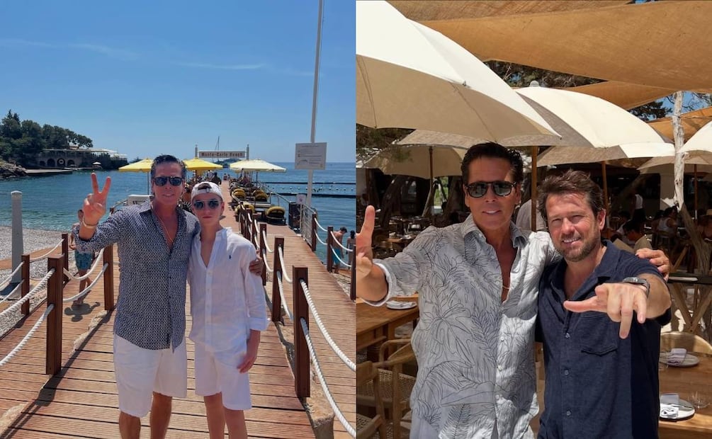 Roberto Palazuelos junto a su sobrino Eduardo Wichtendahl y su primo Eduardo Wichtendahl Palazuelos / Fotos: Instagram @robertopalazuelosbadeaux
