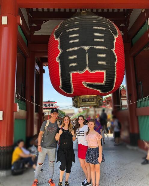 El viaje a Japón de Andrea Legarreta y sus hijas