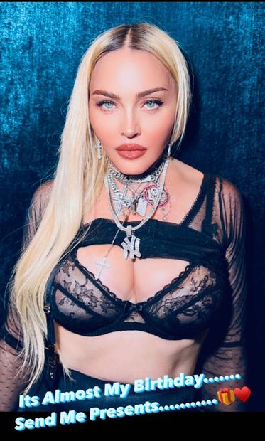 Madonna festeja sus 64 años con total elegancia en Italia