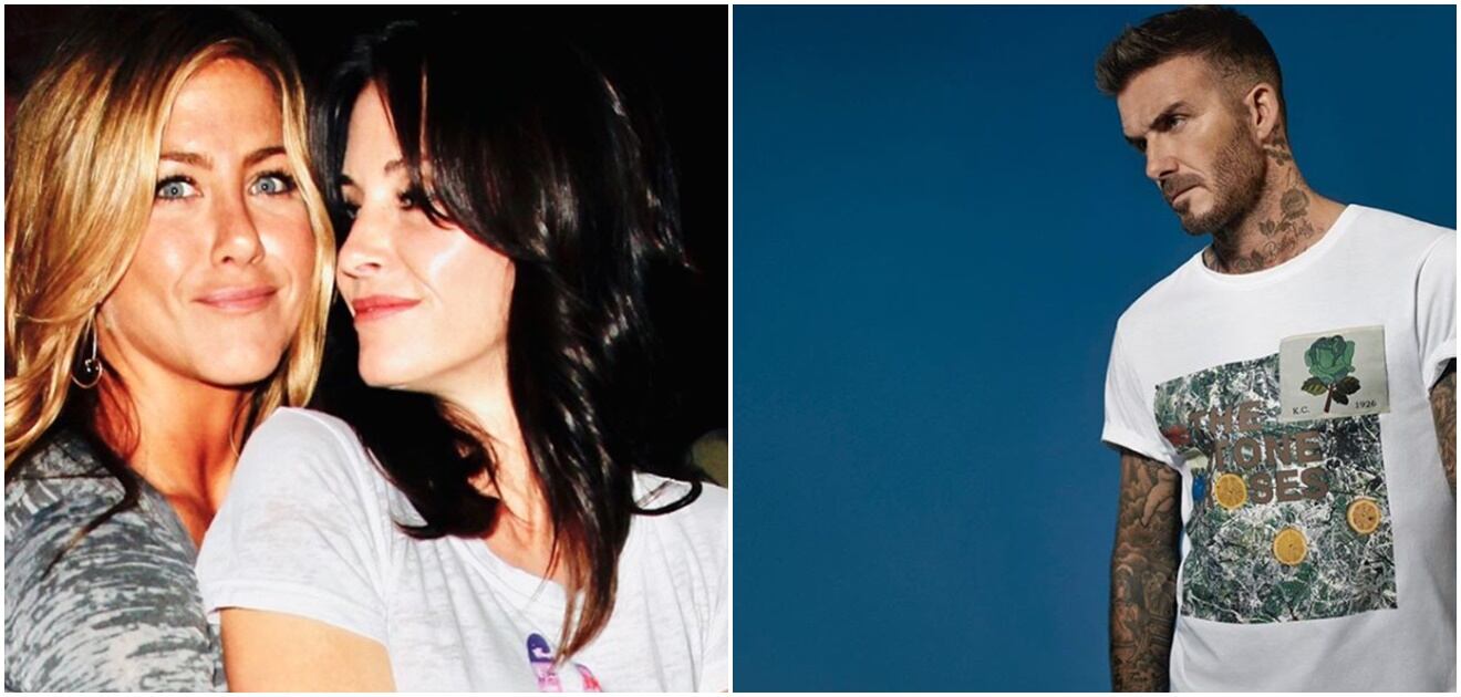 Courteney Cox destrona a Jennifer Aniston en Instagram con una foto junto a David Beckham
