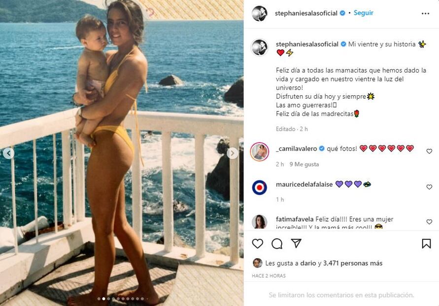 Stephanie Salas publica fotos inéditas de su embarazo de Michelle Salas