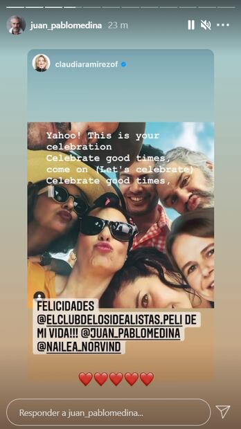 Juan Pablo Medina es nominado a un Ariel y así lo celebra