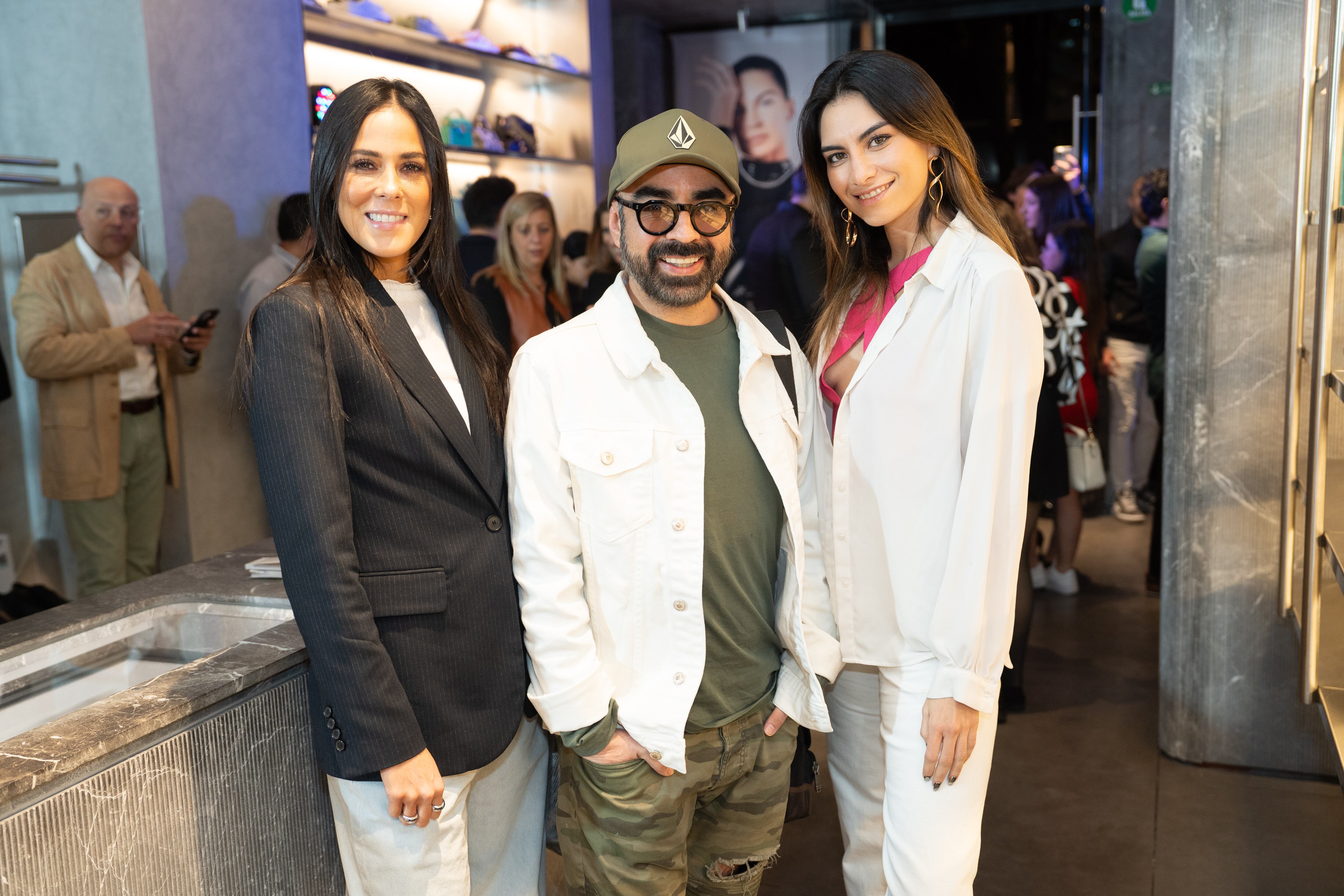 Lorena Faure, Sandoval y Renata Aguilar. (Foto: Héptor Arjona)
