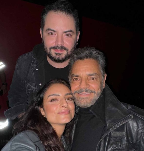 Aislinn, José Eduardo y Eugenio Derbez reunidos en el concierto de Vadhir / Foto: Instagram
