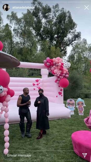 Kanye West llegó a la fiesta de su hija Chicago sin haber sido invitado