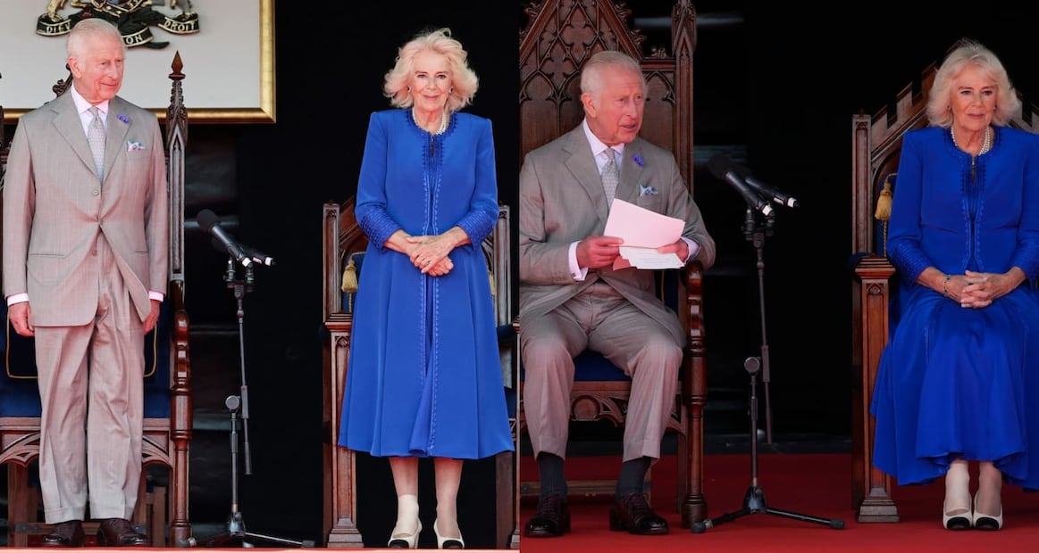 El rey Carlos III y la reina Camilla durante su visita a las Islas del Canal / Foto: AP - AFP