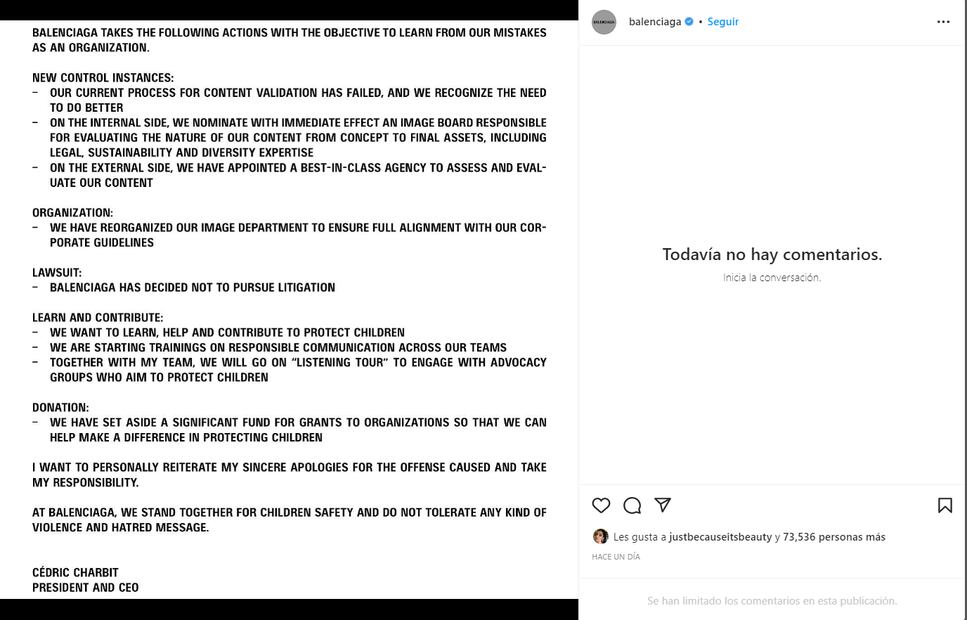 Balenciaga retira demanda contra North Six Inc., creadora de la perturbadora campaña sexual