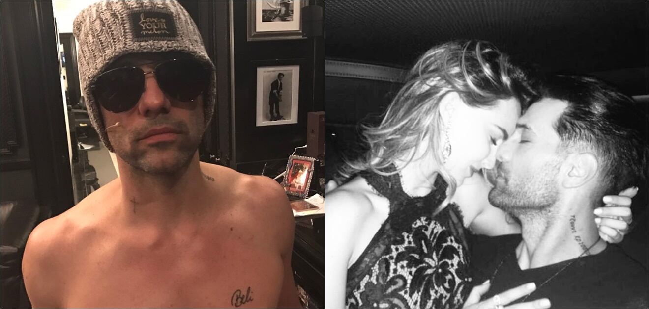 <p>Criss Angel se tatuó el nombre de su amada Belinda muy cerca de su corazón. <strong>(Fotos: Twitter)</strong></p>
