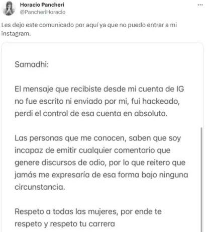 Horacio Pancheri/Twitter.