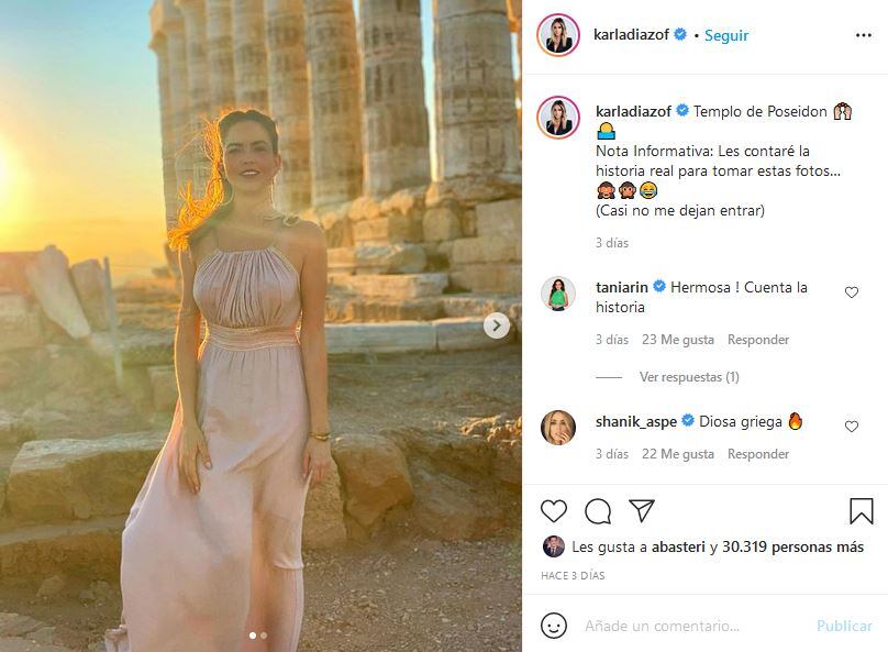 Karla Díaz y su esposo Daniel Dayz fueron sacados de un templo en Grecia