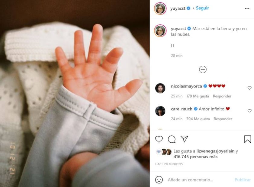 Yuya y su tierno baile con baby Mar y "Majo", su mascota 