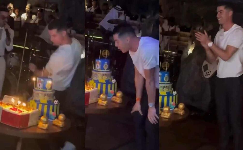 Así celebró su cumpleaños Cristiano Ronaldo / Fotos: Captura