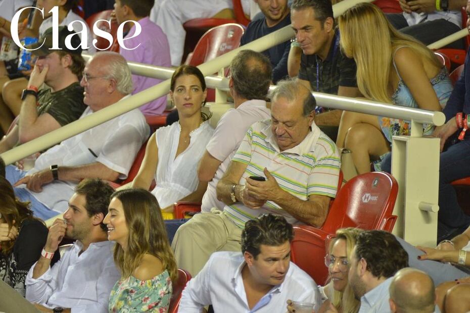 Así disfrutan Carlos Slim y sus hijos del Abierto Mexicano de Tenis en Acapulco