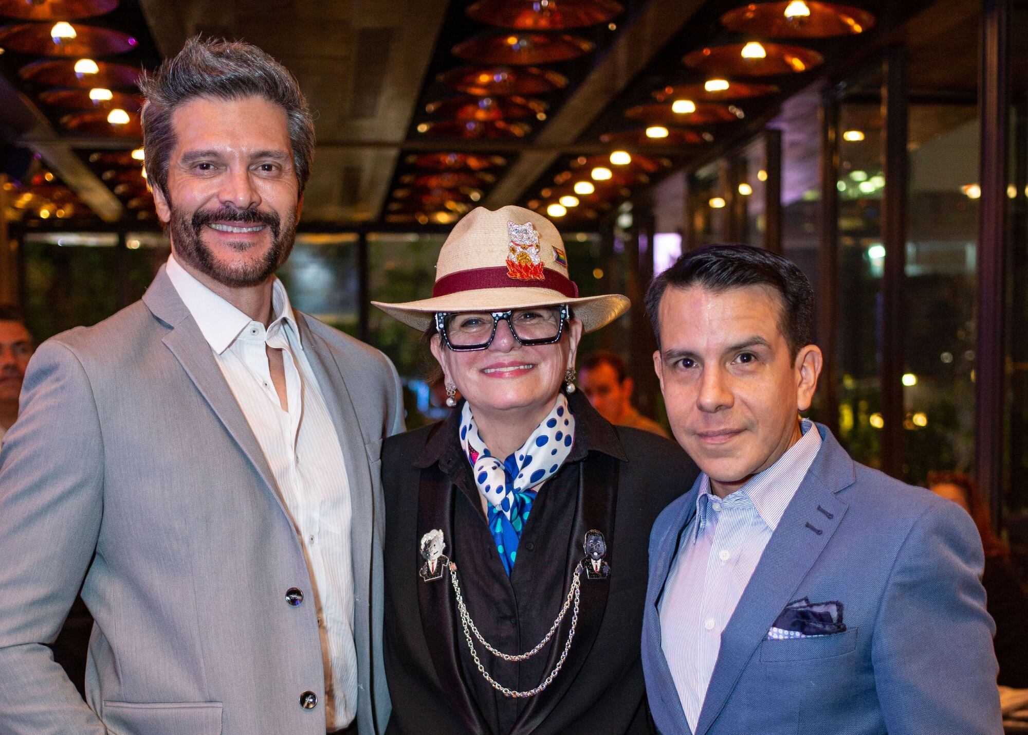 Marcelo Cordoba, Delia González y Benito de la Cruz. (Foto: Sergio Tapia para VIP)