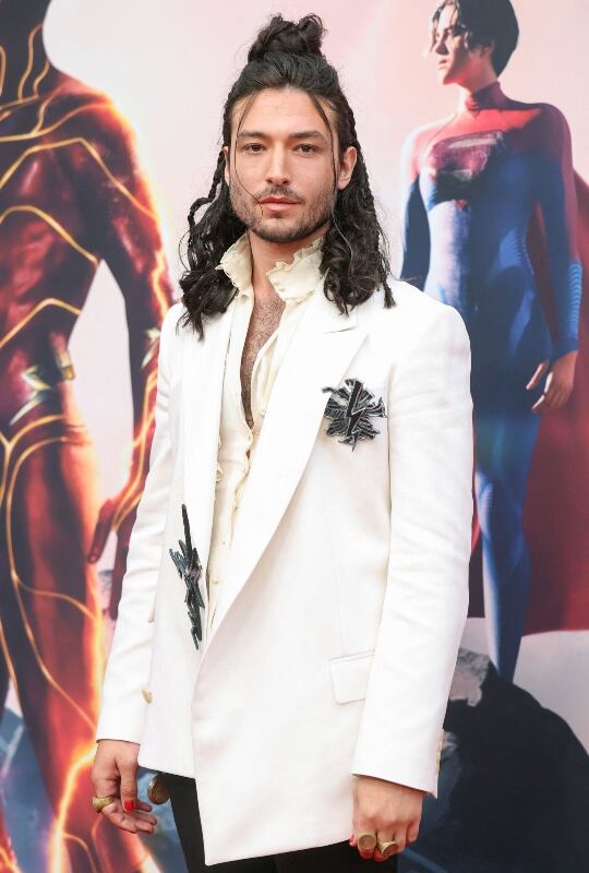 Ezra Miller en el estreno de la película "The Flash" en Hollywood, California / AFP