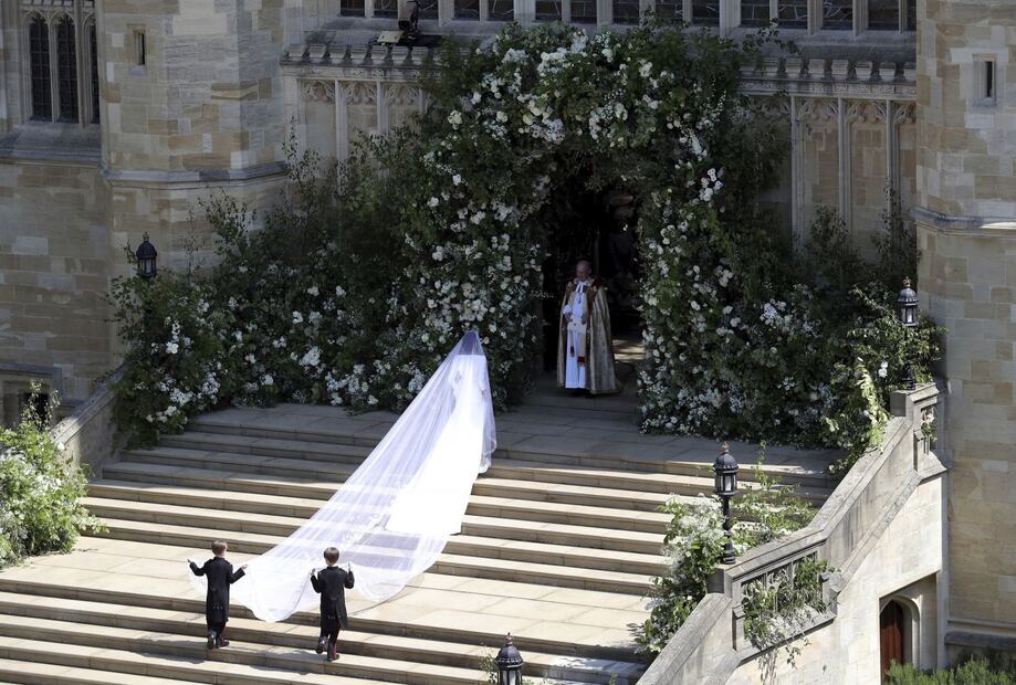 Así luce Meghan Markle vestida de novia