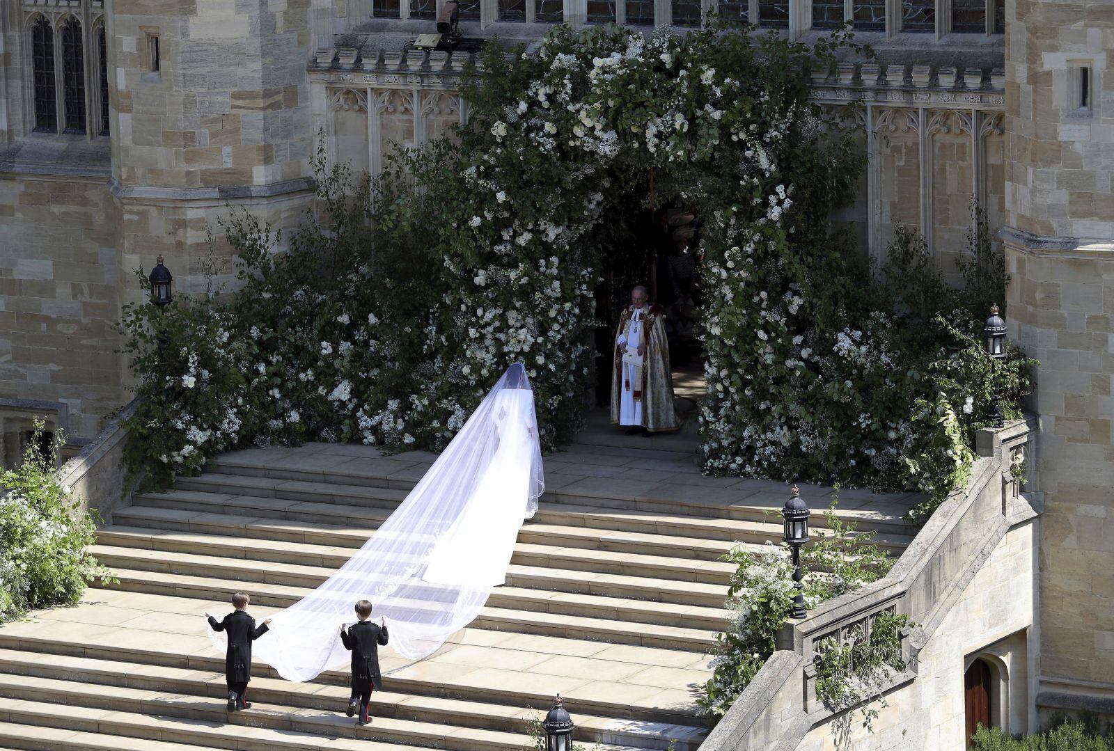 Así luce Meghan Markle vestida de novia
