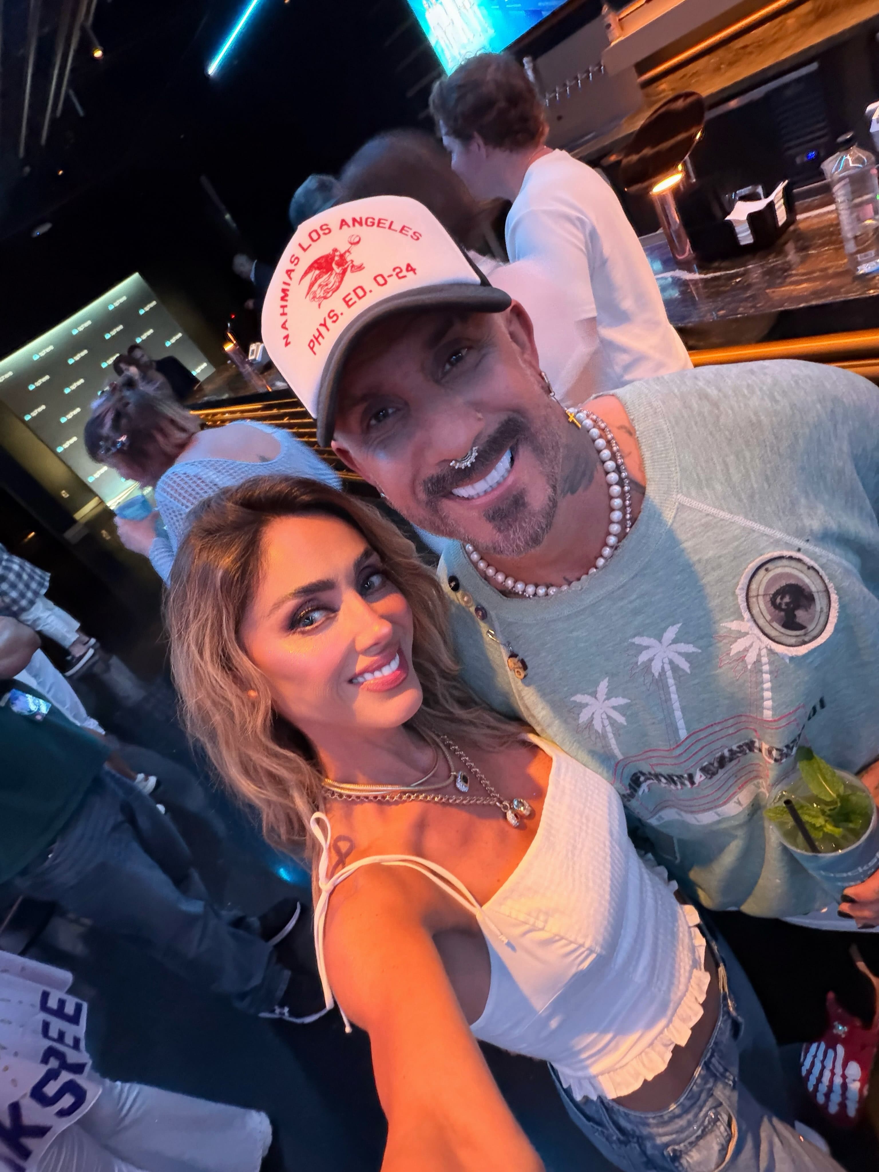 Anahí y AJ McLean. (Foto: Instagram)