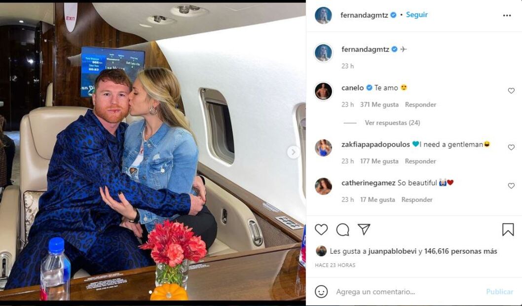 Las lujosas pijamas de “Canelo” Álvarez para viajar en avión 