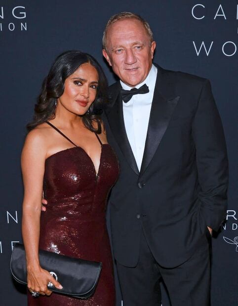 Salma Hayek y su esposo François-Henri Pinault / Foto: AFP