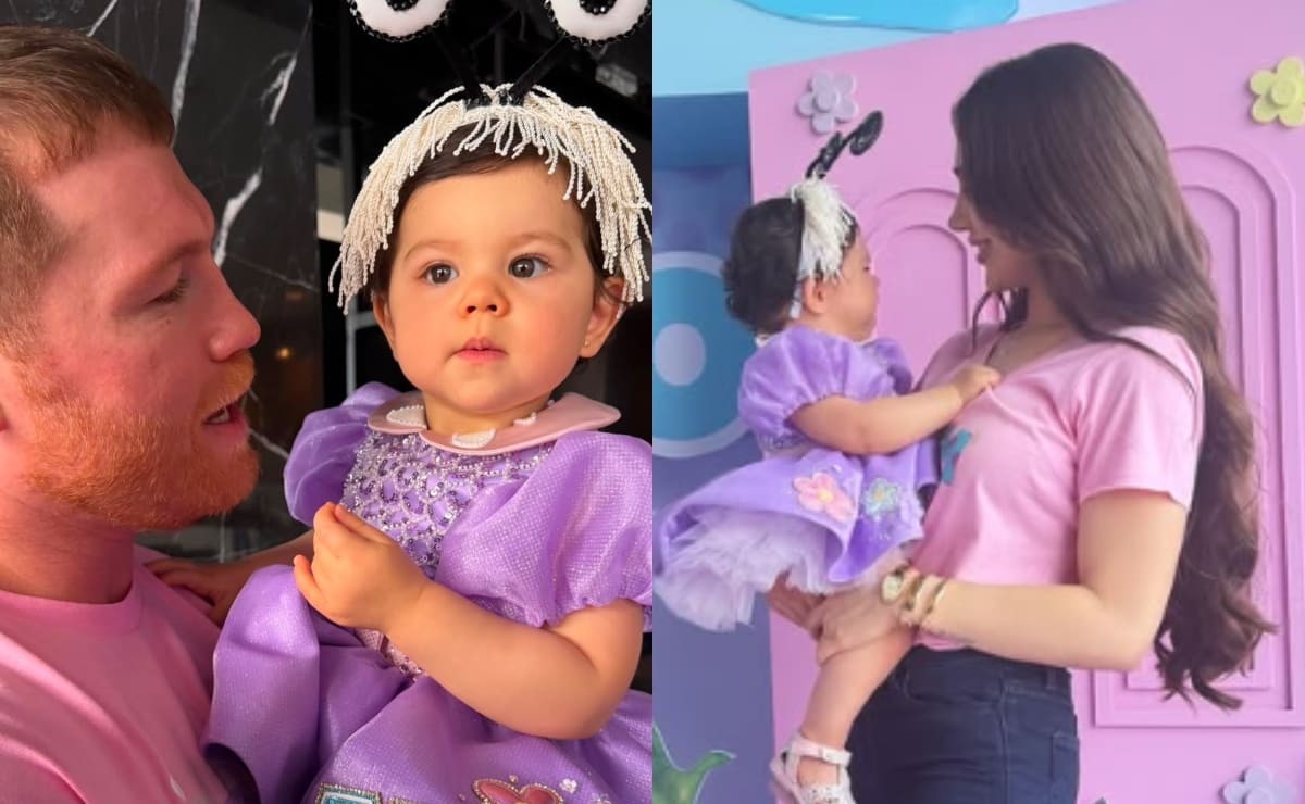 Saúl ‘Canelo’ Álvarez, Fernanda Gómez y Eva Victoria. (Foto: Instagram)