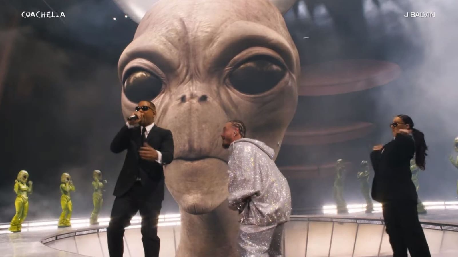 Will Smith en Coachella junto a J Balvin / Captura de pantalla