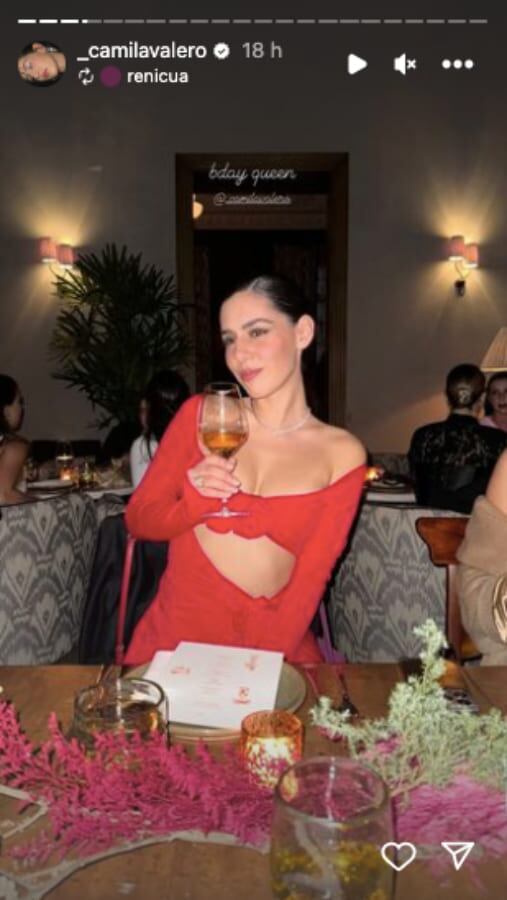 Camila Valero celebrando su cumpleaños 27 / Instagram
