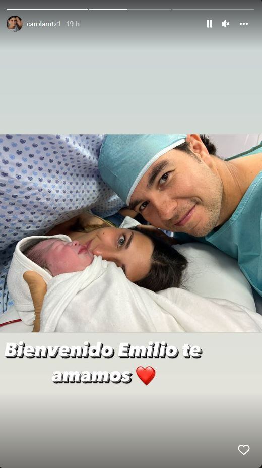 Checo Pérez y Carola Martínez le dan la bienvenida a su tercer hijo
