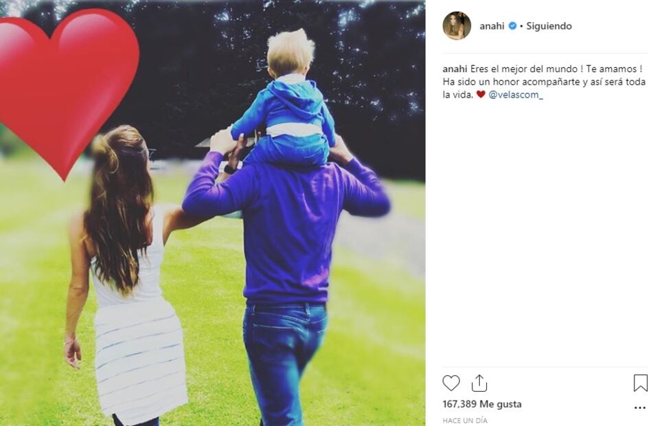 “Ha sido un honor acompañarte y así será toda la vida”: el mensaje de Anahí a su esposo Manuel Velasco