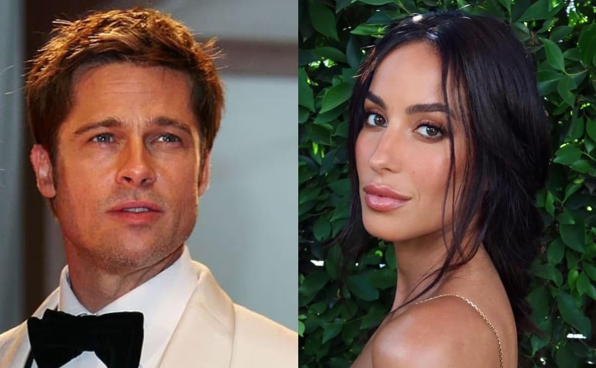 Brad Pitt e Inés de Ramón. (Foto: Instagram)