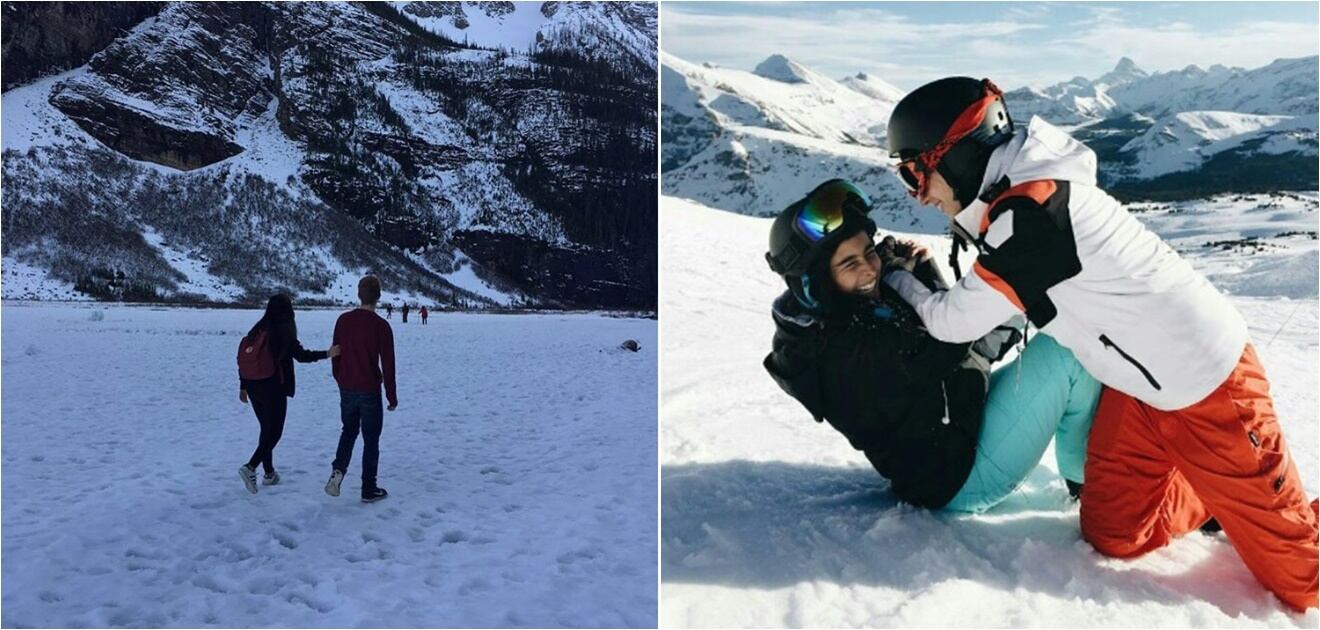 <p>&nbsp;Celebraron juntos el cumpleaños de Nicolás, muy enamorados en la nieve. <strong>(Fotos: Instagram)</strong></p>
