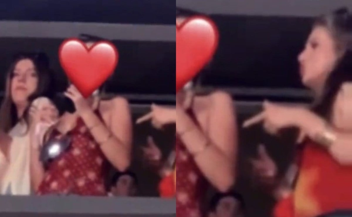 La princesa Leonor y la infanta Sofía disfrutando del concierto de Bad Bunny / Fotos: X