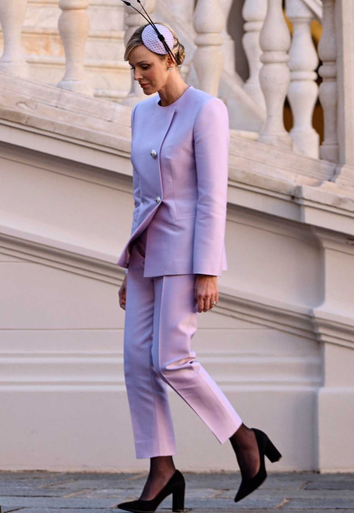 La princesa Charlène de Mónaco durante los festejos del Día Nacional / Foto: AFP