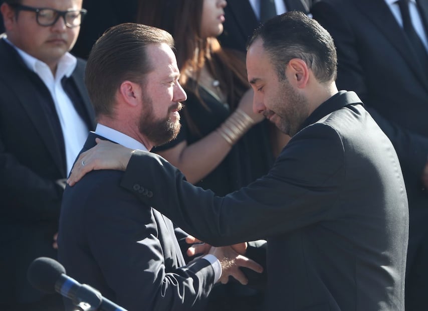 Ellos le dieron el último adiós a Martha Érika Alonso y Rafael Moreno Valle