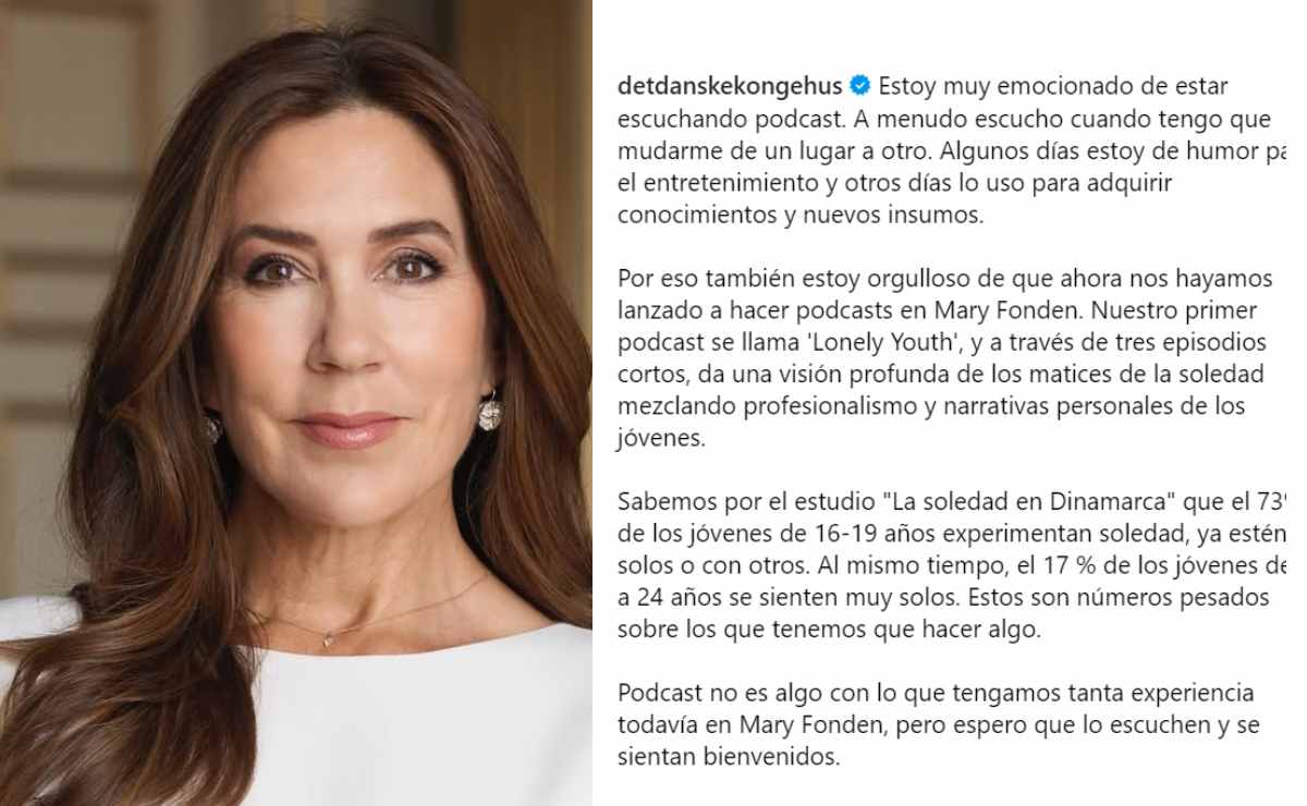 El mensaje de la reina Mary de Dinamarca para anunciar su podcast / Fotos: Instagram