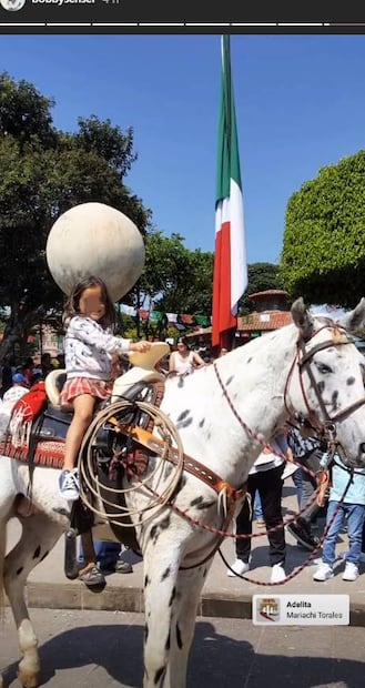 Así celebró Carlotta, hija de Tania Ruiz y Bobby Domínguez, la Independencia de México ¡muy divertida!